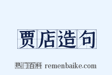 贾店造句是什么意思的图片